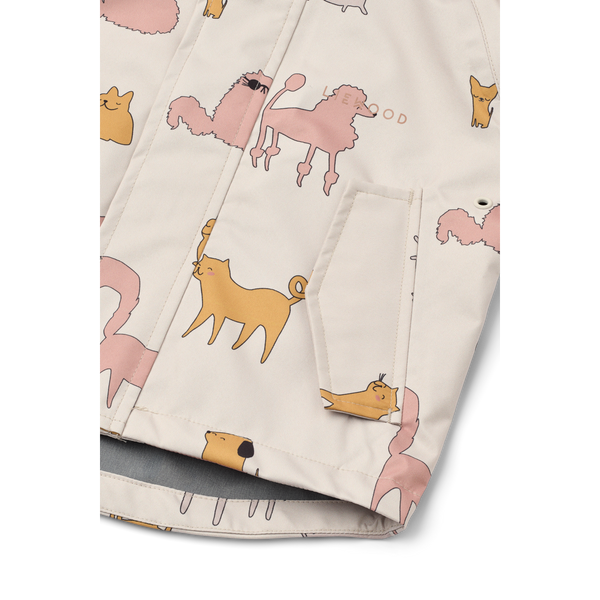 Manu Raining Cats and Dogs Rainwear Set (Sandy)