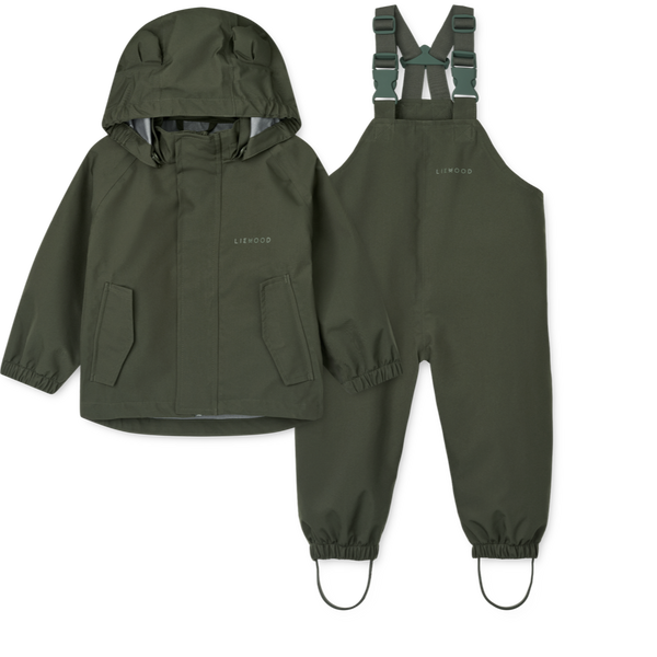 Manu Rainwear Set (Hunter Green)