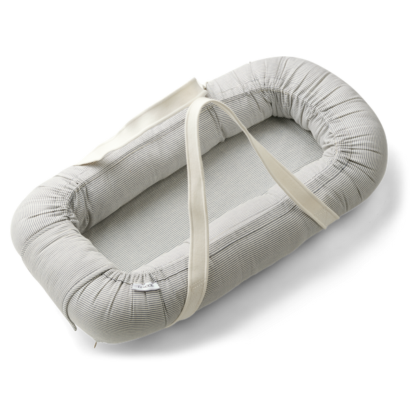 Gro Striped Baby Lift and Nest (Blue Wave/Creme de la Creme)