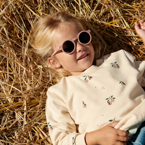 Darla Retro Round Sunglasses (Tuscany Rose)