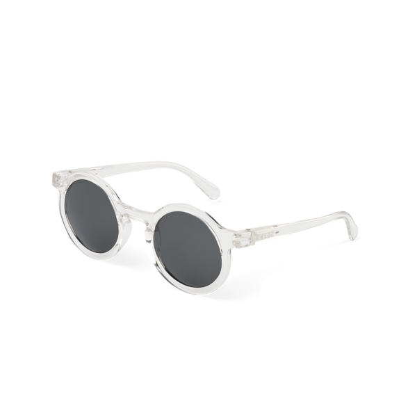 Darla Retro Round Sunglasses (Clear)
