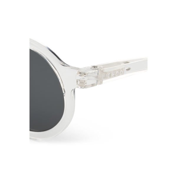 Darla Retro Round Sunglasses (Clear)