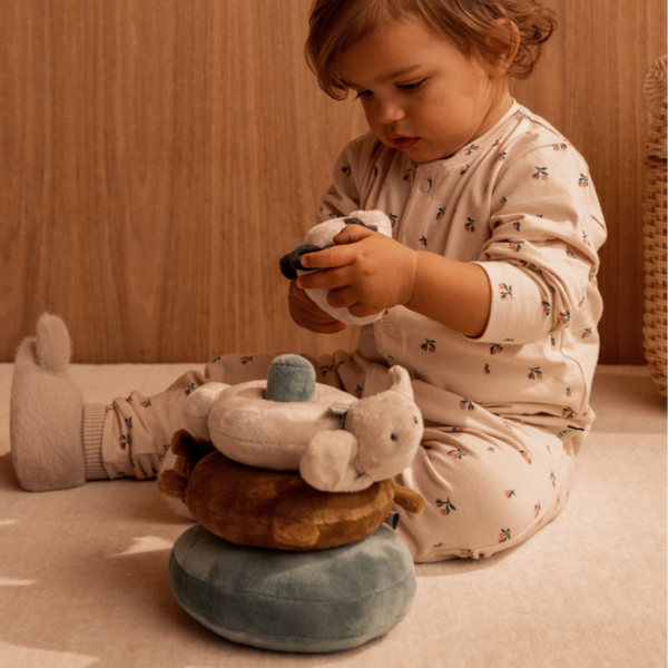 Sannie Plush Stacking Tower (Sandy Multi Mix)
