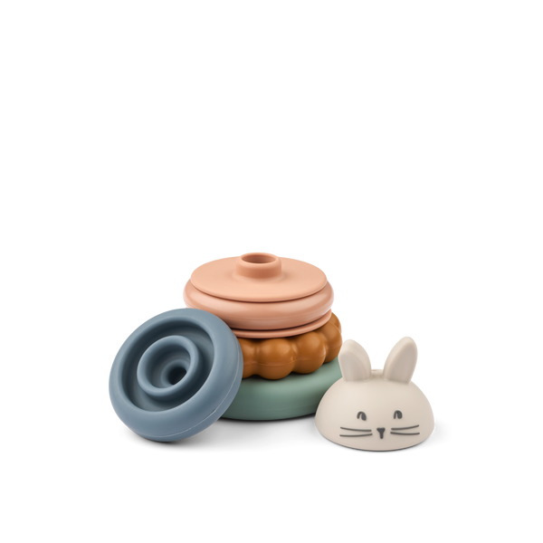 Donata Silicone Stacking Tower (Sandy Multi Mix)