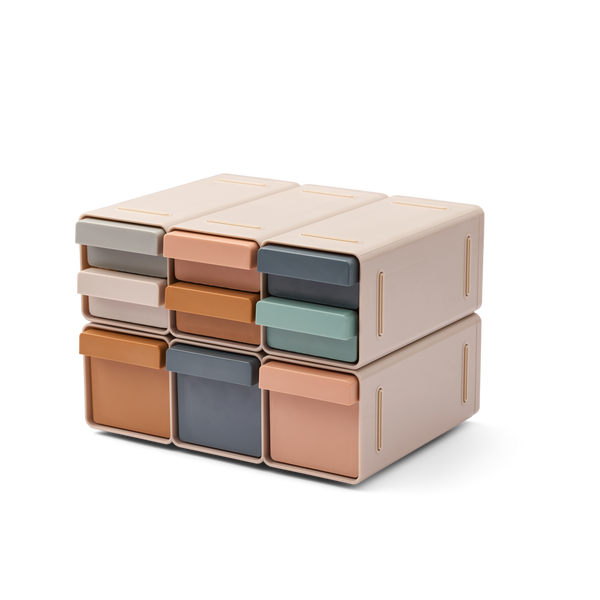 Kylian Storage System with Draws (Sandy Multi Mix)