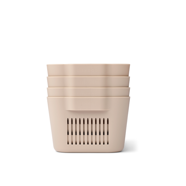 Makeeva Mini Storage Basket Pack of 4 (Sandy)