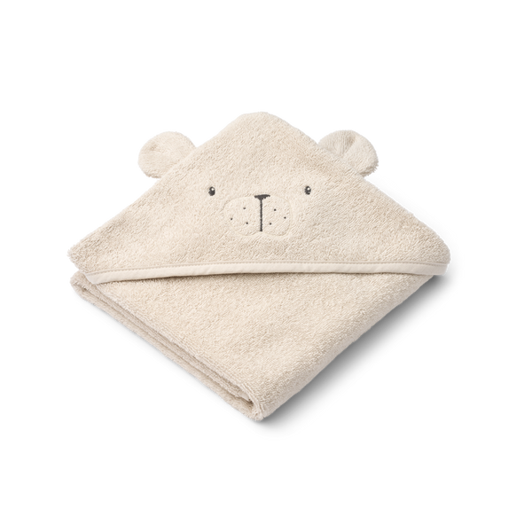 Albert Polarbear Hooded Baby Towel (Sandy)