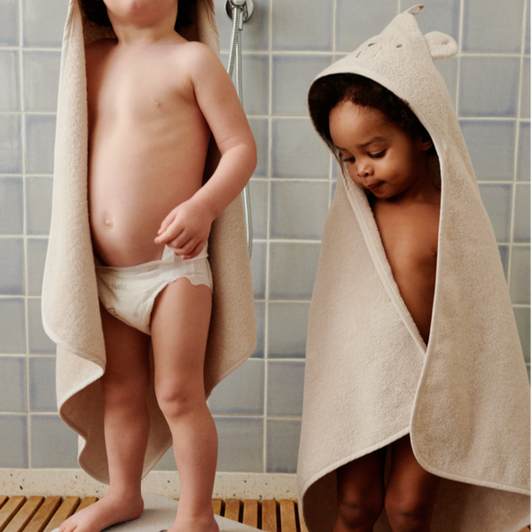 Albert Polarbear Hooded Baby Towel (Sandy)