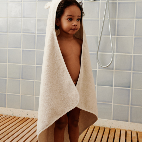Albert Polarbear Hooded Baby Towel (Sandy)