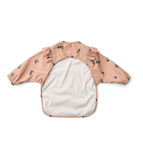 Merle Berry Print Ruffle Cape Bib (Pale Tuscany)