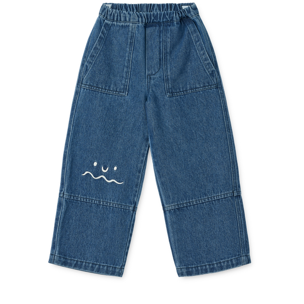 Cesar Wiggle Denim Pants (Medium Blue)