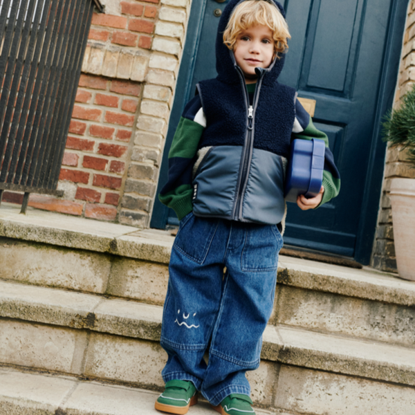 Cesar Wiggle Denim Pants (Medium Blue)