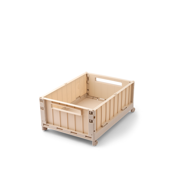 Weston Medium Storage Boxes with Wheels (Sandy)