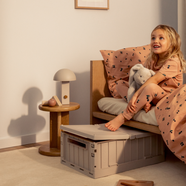 Weston Under Bed Storage Box Roller with Lid (Sandy)