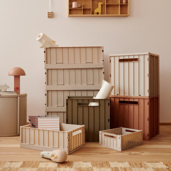 Weston Under Bed Storage Box Roller with Lid (Sandy)