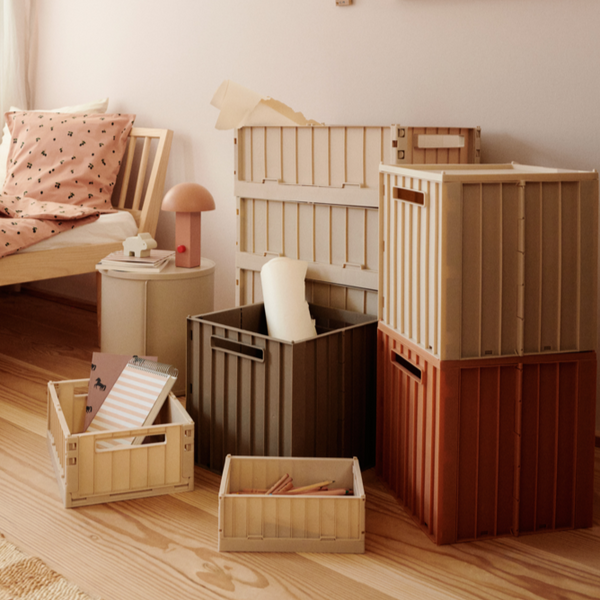 Weston Under Bed Storage Box Roller with Lid (Sandy)