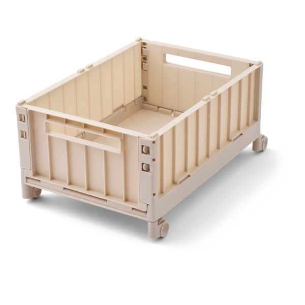 Weston Large Storage Boxes with Wheels (Sandy)