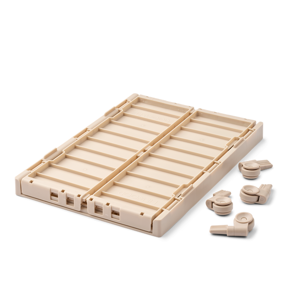 Weston Large Storage Boxes with Wheels (Sandy)