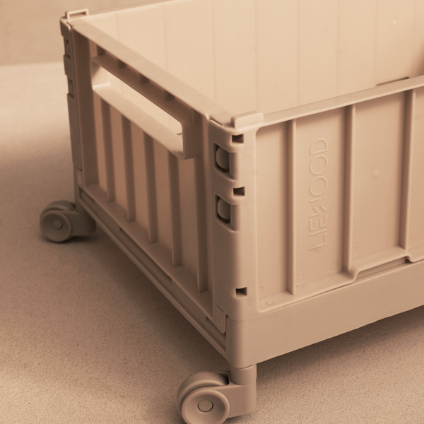 Weston Large Storage Boxes with Wheels (Sandy)