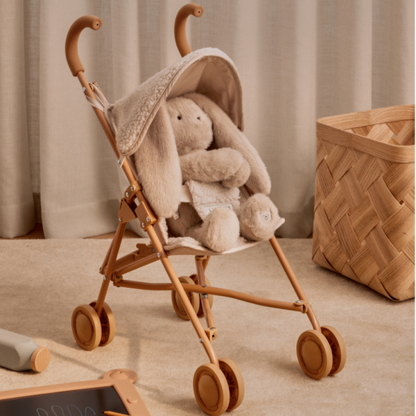 Elsie Teddy Pile Doll Stroller (Sandy)