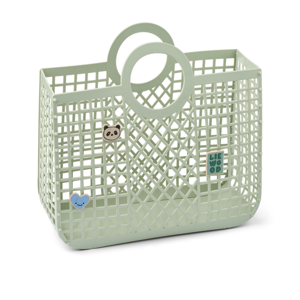 Bloom Basket Bag With Charms (Light Peppermint)
