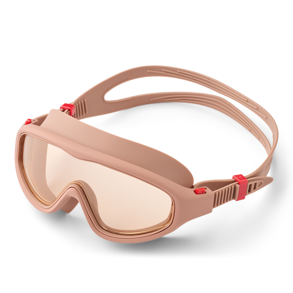 Kerem Wide Colour-Block Swimming Goggles (Tuscany Rose/Apple Blossom)