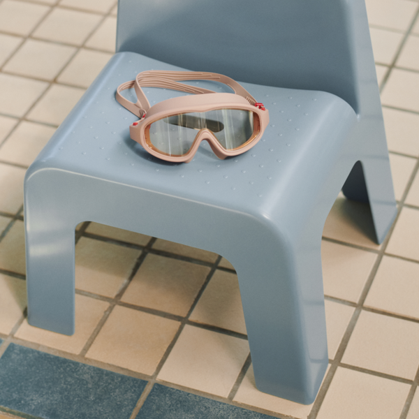 Kerem Wide Colour-Block Swimming Goggles (Tuscany Rose/Apple Blossom)