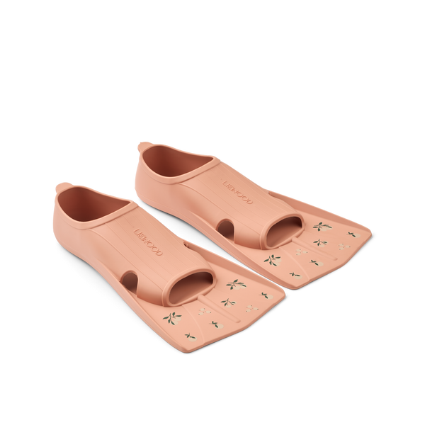 Gustav Peach Print Silicone Swim Fins (Tuscany Rose)