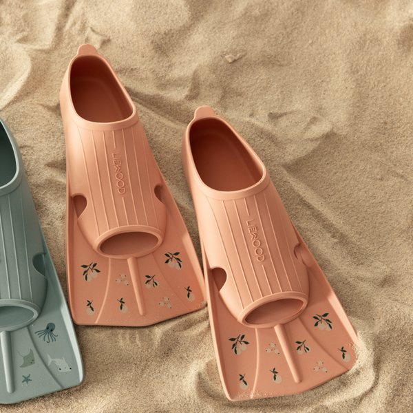 Gustav Peach Print Silicone Swim Fins (Tuscany Rose)