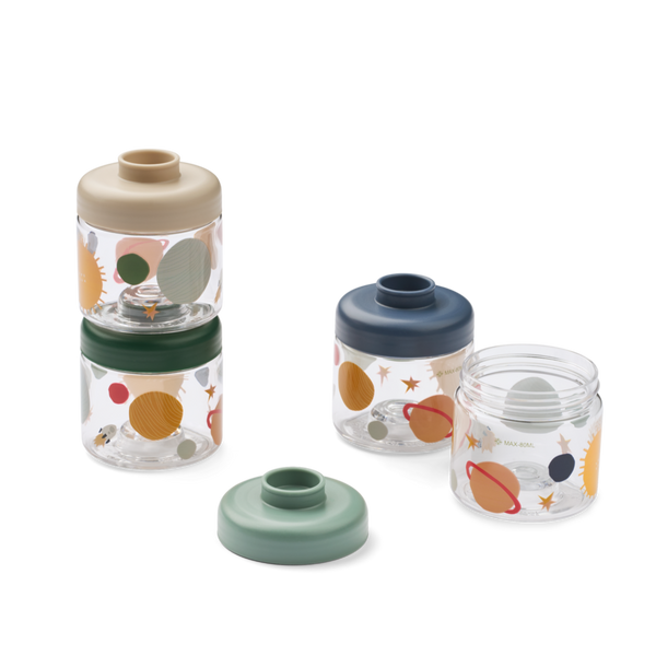 Dominique Universe Tritan Food Storage Boxes 4 Pack (Classic Navy)