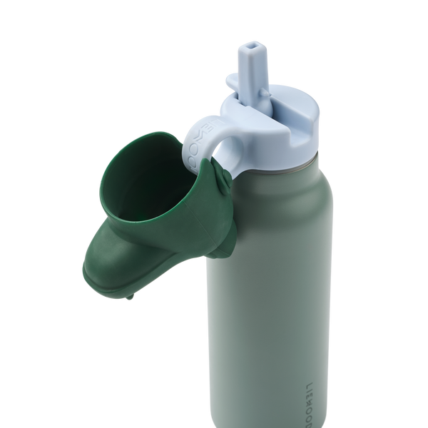 Falk Crocodile Lid Screw Top Bottle (350ml) (Peppermint/Garden Green)