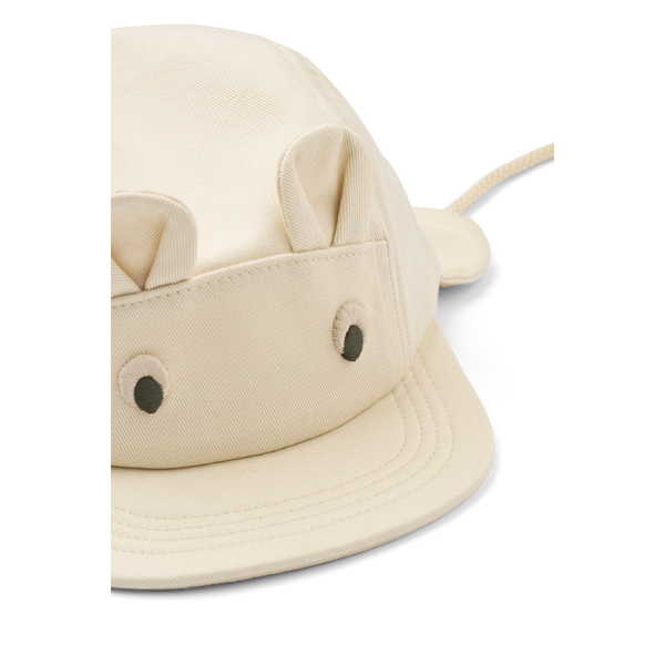 Opal Neck Tie Baby Cotton Cap (Sandy)