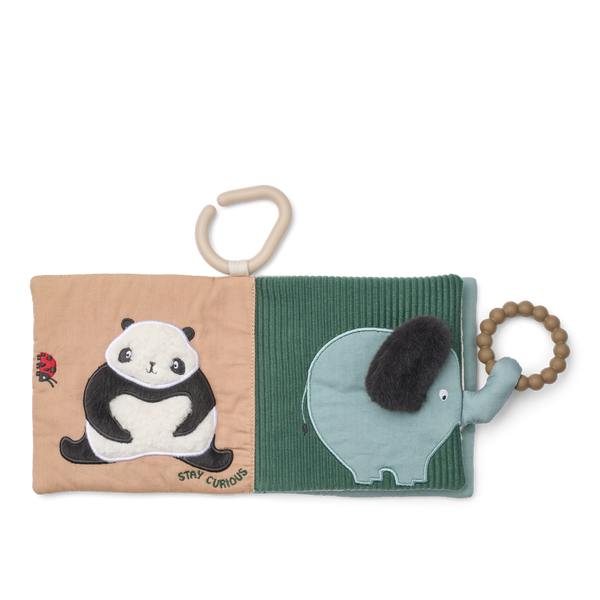 Fey Around The World Hanging Fabric Book and Teether (Sandy)