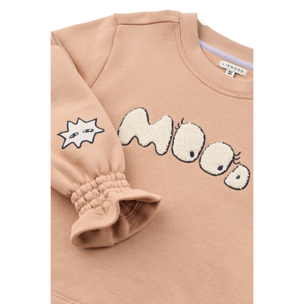 Ivey Mood Print Cotton Sweatshirt (Pale Tuscany)