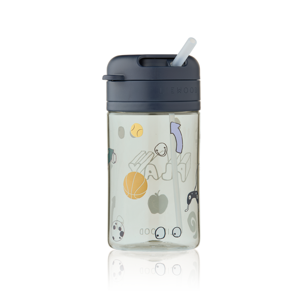 Pavia Tritan Straw Drinking Cup (500ml) (Play/Dusty Peppermint)