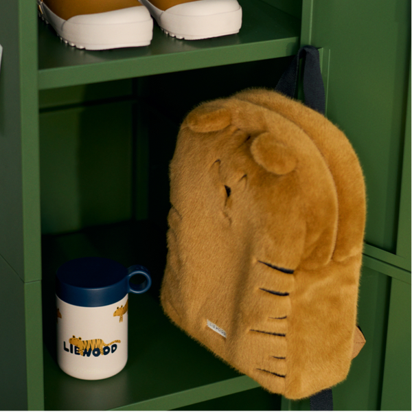 Denise Tiger Plush Backpack (Golden Caramel)