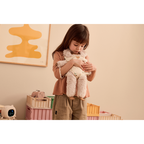 Eleanor Peach Print Quilted Dolls Sling Carrier (Seashell)