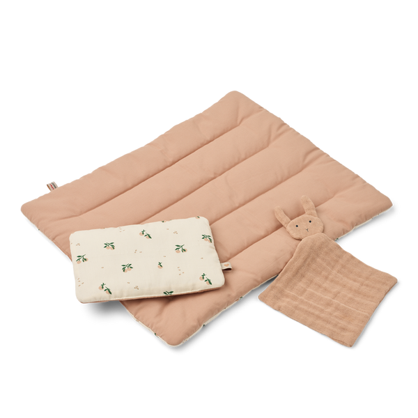 Joan Peach Print Dolls Bedding Set (Seashell)