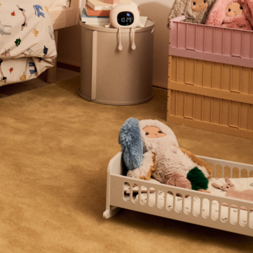 Hennie Mini Wooden Rocking Dolls Bed (Sandy)