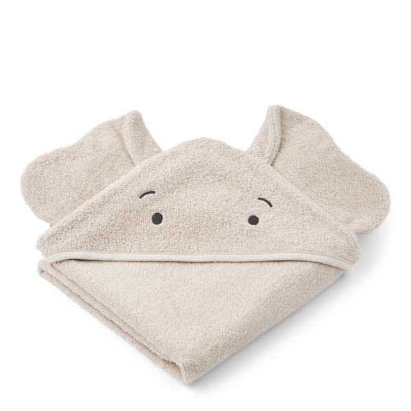 Albert Elephant Hooded Baby Towel (Sandy)
