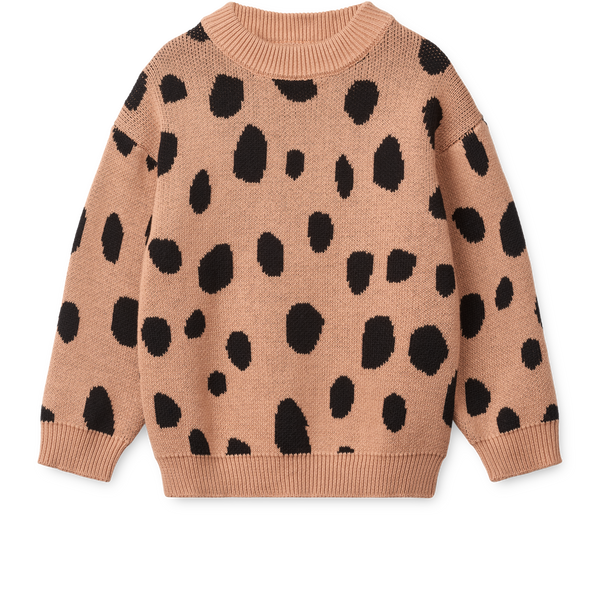 Orlane Intarsia Cotton Knit Jumper (Mega Leo Spot/Pale Tuscany)