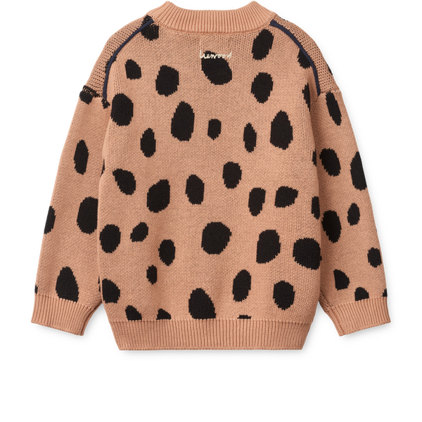 Orlane Intarsia Cotton Knit Jumper (Mega Leo Spot/Pale Tuscany)