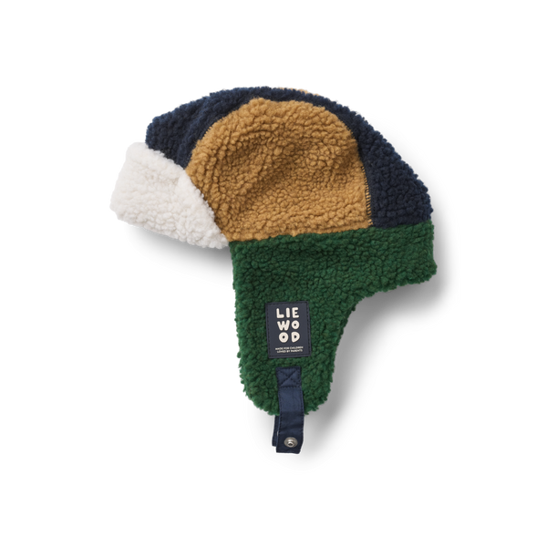 Bravo Aviator Teddy Pile Hat (Classic Navy Multi Mix)
