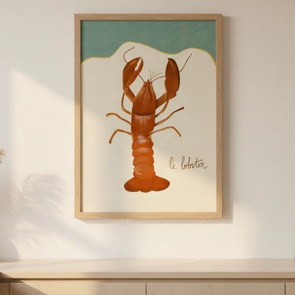 Le Lobster Art Print