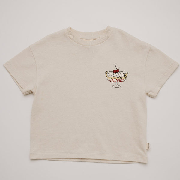Lenni Sundaes at Claude's Ice Cream Print Cotton Tee