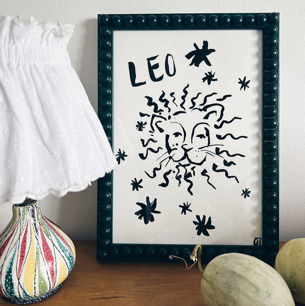 Leo Star Sign Art Print