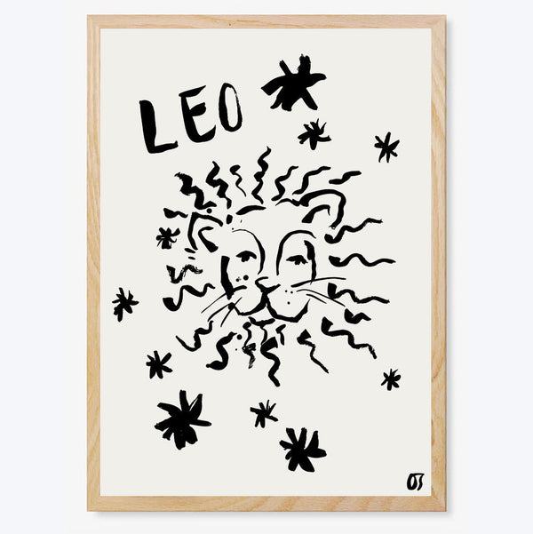 Leo Star Sign Art Print