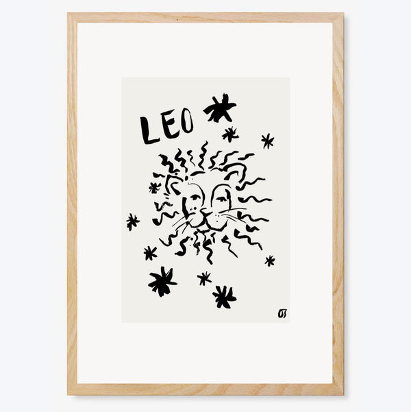 Leo Star Sign Art Print