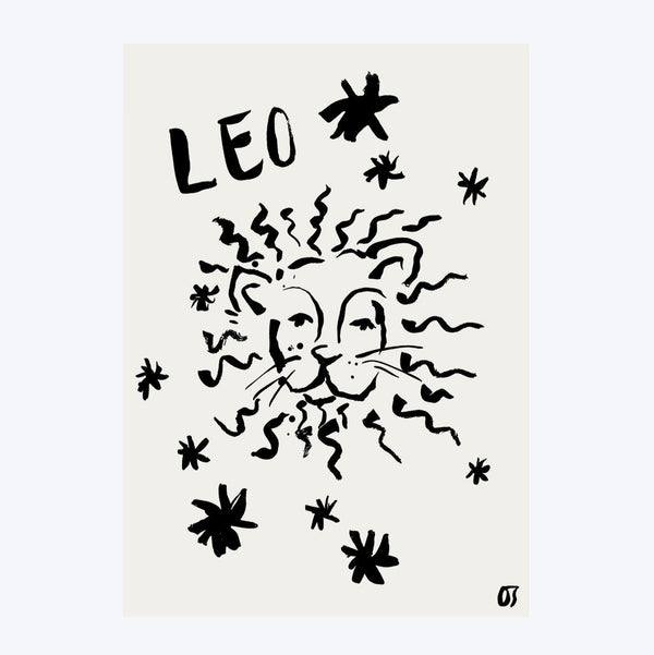 Leo Star Sign Art Print