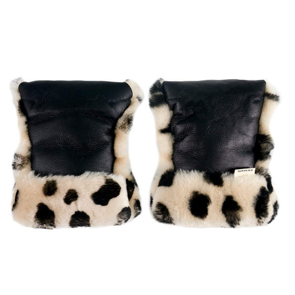 Sheepskin Buggy Mittens (Leopard)